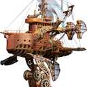 GuDoQi 3D Wooden Puzzles for Adults, DIY Fantasy Spaceship Model Kit, Educational Brain Teaser for Adults to Build, DIY Assembly Kit, Woodcraft Kit, Make Your Own Gifts for Christmas Day