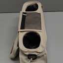 Momcozy Universal Baby Stroller Organizer, 2 Insulated Cup Holder, Detachable Zippered Pocket, Adjustable Shoulder Strap, Large capacity for baby essentials, Compact Design Fits Any Strollers (Khaki)