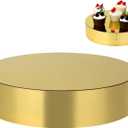 11.8''Gold Mirror Cake Stand Acrylic Dessert Table Display Holder, Round Cake Tray Serving Platter for Party, Wedding, Birthday, Baby Shower, Anniversary