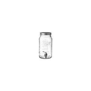 Mason Craft & More 4L Clear Glass Drink Dispenser w/ Metal Lid