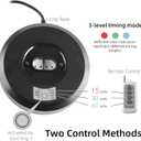 38W UV Light Sanitizer, Ultraviolet Lamp with Remote Control for Home, Office School, Hotel.99.99% UVC Cleaning Portable Lamp,3-Gear Timer 15/30/60 Minutes 110V Ozone Free