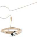 Headset Headworn Microphone - 3 Pin Mini XLR Head Microphone for AKG Samson Wireless System & Bodypack Transmitter  Beige Single Earhook Omnidirectional Headset Head Mic