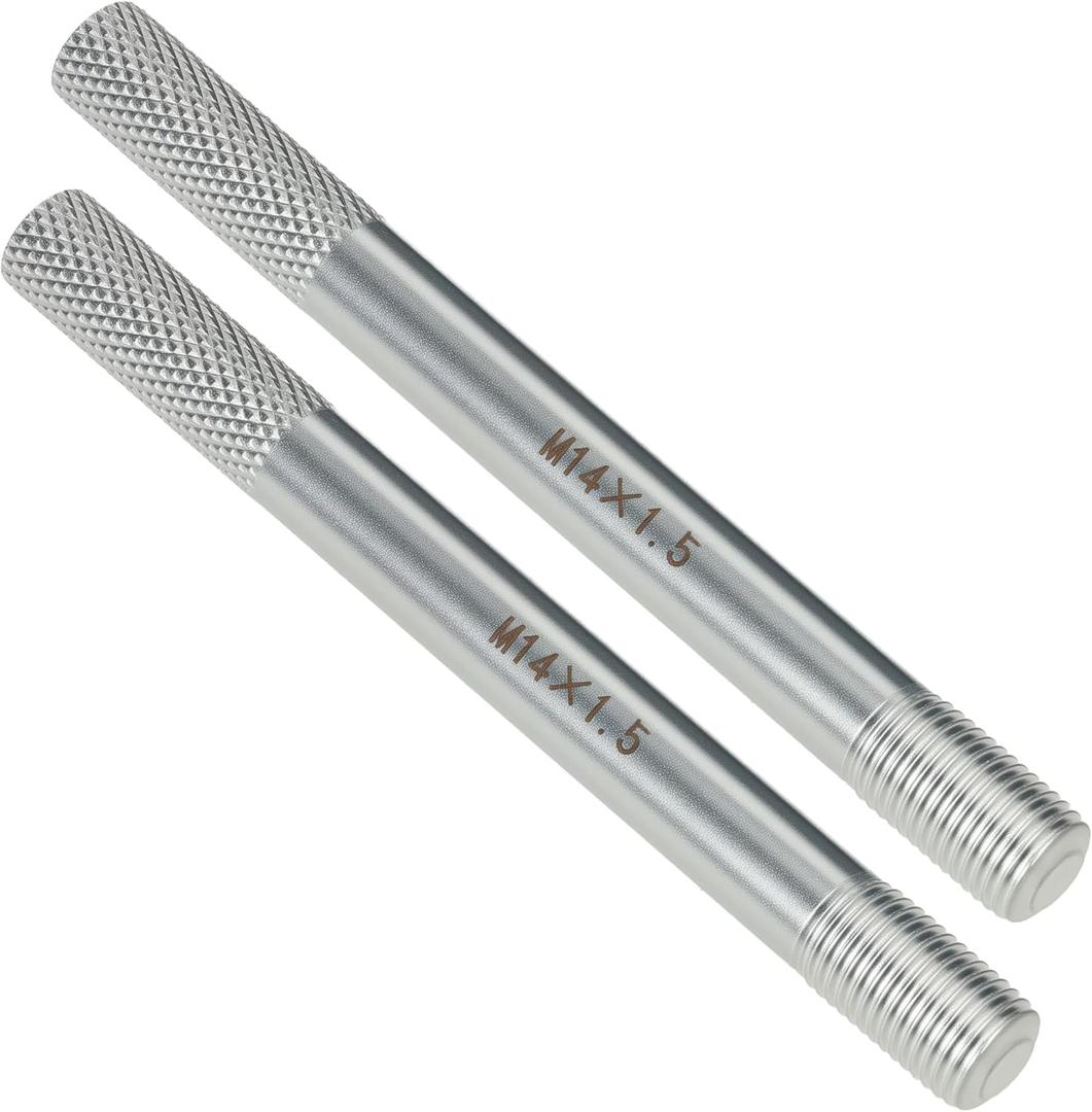 2PC Wheel Alignment Pin, Steel Alloy Wheel Hanger Alignment Pin Guide Tool, Wheel Lug Bolt Automotive Mechanic Tool M14x1.5
