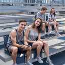 Stadium Seats for Bleachers 2 Pack w/Back Support Bleacher Seat Soft Cushion Light Weight with Shoulder Strap & Cup Holder, Front & Back Zipper Pocket, Suitable for Sports Events,Navy