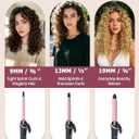 Mini Curling Iron for Short Hair Dual Voltage with European UK Plug Adapter 3/4 Inch Travel Size Small Barrel Curling Iron to Beachy Waves Curls with 30S Fast Heating, 5 Temps for Global