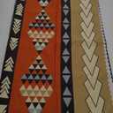 Swono Tribal Patterns Rectangular Tablecloth Vintage Geometric Native Southwestern Style Washable Table Cloth Kitchen Dining Room Table Cover for Party Dinner 50x72 Inch Tablecloths