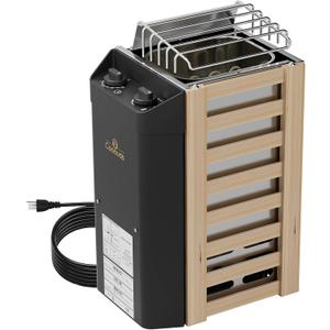 3KW 110v Sauna Heater with Plug in,Adjustable Temp & 3H Timer