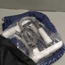 MTWML Portable High Chair for Table,Hook On High Chair that Attaches to Table,Space Saver Clip On Counter Seat for Baby,Easy Clean Baby Feeding Clamp Seat with Carry Bag for Travel(Stripe-Blue) (17"D x 14"W x 15"H)