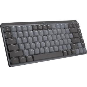 Logitech MX Mechanical Mini Wireless Illuminated Keyboard, Linear Switches, Backlit, Bluetooth, USB-C, macOS, Windows, Linux, iOS, Android, Metal