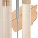 Piccasso Professional Makeup Spatula - Stainless Steel Foundation Spatula for Thin & Seamless Base - K-Beauty Korean Tool for Flawless Finish - Includes Leather Case - Hygienic & Durable Applicator