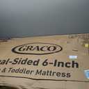 Graco Essentials 6-Inch Dual-Sided Crib & Toddler Mattress Premium Ultra-Soft Baby Crib Mattress Cover for Quiet Sleep, GREENGUARD Gold Certified, Made in the USA, Waterproof Sleep Surface, 2-Sided