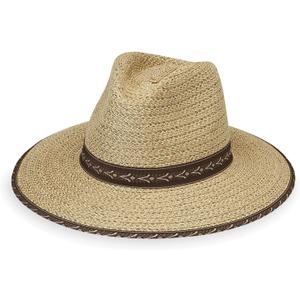 Wallaroo Hat Company Men's Cabo Fedora UPF 50+ Sun Protection, Wide Brim Sun Hat with Chin Strap, Adjustable