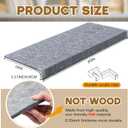 Maxdot 5 Pcs Wire Rack Covers 30 × 16 Inch Felt Gray Shelf Covers for Wire Shelving Shelf Liners 0.35 Inch Thick Removable Shelves Covering for Pantry Store Kitchen Removable Closet Office