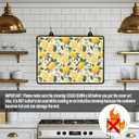 Silicone Stove Top Covers for Electric Range Ceramic Lemon Stove Top Covers, 20.96 x 29.18 Inch Glass Stovetop Cover, Heat-Resistant Induction Cooktop Protector