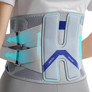 JAPSERUNA Back Brace for Lower Back Pain Relief with Lumbar Pad - Adjustable 3D Knitted Lumbar Support Belt, Breathable Mesh Design for Herniated Disc, Sciatica, Scoliosis, 
Size	Large