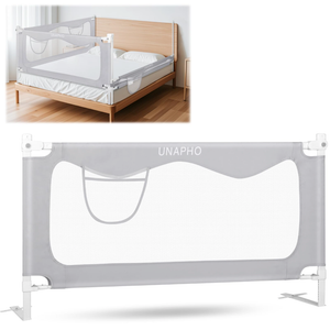 Upgrade Bed Rail for Toddlers,Baby Bed Rails Guard for Queen, King, Full and Twin Bed, Adjustable Bed Side Safety Rails for Kids (White, 78.7 inch)