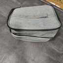 ALSLEA Nail Polish Organizer Holds 30 Bottles (15ml - 0.5 fl.oz) Double-layer Gel Nail Polish Kit Carrying Case, Nail Holder for Nail Lamp, Portable Nail Organizer and Storage for Nail Supplies (Gray)