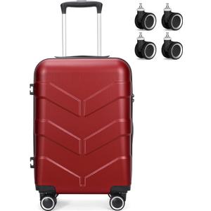 Carry On Luggage Suitcase & Repalcement Luggage Wheels 4 Pcs