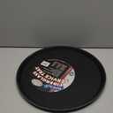 Winco Round Fiberglass Tray with Non-Slip Surface, 16-Inch, Black (15.9")