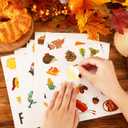 2 x Fall Stickers - 40 Sheets Maple Leaf & Autumn Stickers for Kids, Thanksgiving Party Supplies