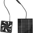 Solar Panel Fan, 2W Greenhouse Ventilation Solution Exhaust Air Ventilation Heat Dissipation Tool, Solar Panel Powered Fan Mini Ventilator, Solar Fan Exhaust Fan, For Greenhouse Shed