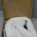 Zoratoo Cat Window Perch, Cordless Cat Hammock Window Seat with Cozy Pad Bed Cover for Indoor Cats, Durable Metal Frame Support Pet Bed with 4 Suction Cups for Large Cats (Cushion Pad Bed - White)