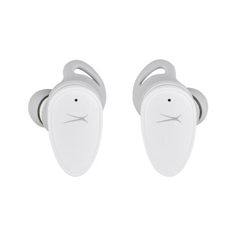 Altec Lansing NanoBuds Sport Truly Wireless Earbuds, with Water Resistance, Stay-In-Place Helix Wings, Anti-Microbial Protection, 20 Hours of Total Playtime