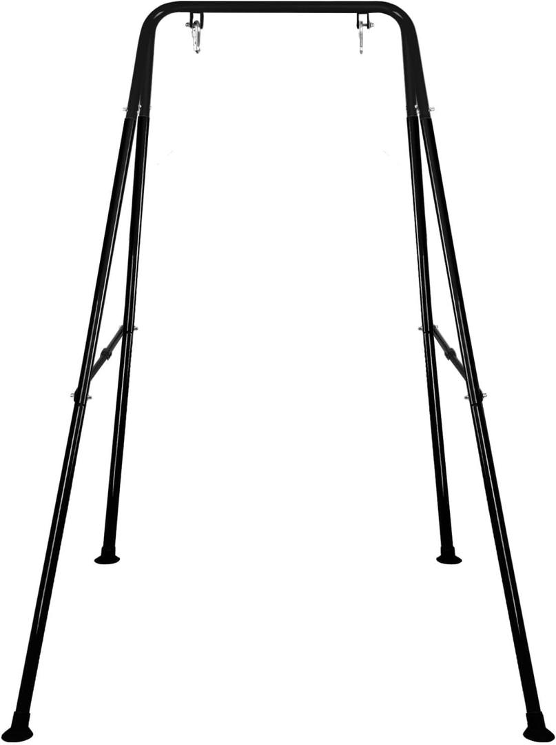 Foldable Swing Stand for Kids, Heavy-Duty Metal Swing Frame for Indoor/Outdoor, Suitable for Most Baby Toddler Swings, Easy to Assemble & Store, Swings not Included