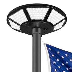 Enrybia Solar Flag Pole Light Outdoor Dusk to Dawn 200 LED Light Brightest Waterproof Flagpole Light Solar Powered for Most 15 to 25 Ft In-Ground Flag Poles Fits 0.5" Wide Flag Ornament Spindles