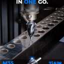 toolant Four Spiral Flute Cobalt Step Drill Bit(Pro), 1/4"-3/4" Impact Ready Unibit Step Drill Bit, 1/4" Hex Shank Step Bits for Metal, Stainless Steel, Aluminum, Plastic