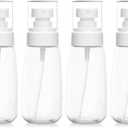 Travel Spray Bottle with Fine Mist, 4 Pack 13.4oz/100ml Small Spray Bottle for Hair Dressing & Skin Care Refillable Spray Bottle Reusable Liquid Container for Travel Gardening Skin Care Hair