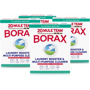 20 Mule Team All Natural Borax Detergent Booster & Multi-Purpose Household Cleaner, 65 Ounce, 4 Count