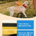 3 x Space Needed Leash Sleeve, Funny Yellow Dog Leash Wrap Alert Hanging ID Patch Tag, Do Not Pet Velcro Patch, Pet Birthday Gifts for Dog Lovers Owners