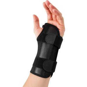 Carpal Tunnel Wrist Brace | Night Wrist Support Guard | Wrist Splint & Hand Brace | Carpal Tunnel Syndrome & Wrist Tendonitis Pain Relief with Forearm Compression | For Men & Women (Left Wrist Brace) (Fits Most), Medium