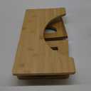 Foldable Toilet Stool, 7.5 Inch Poop Stool for Bathroom, Bamboo Toilet Stool Squat Adult, Collapsible Squatting Potty Stool with Non-Slip Strip - Improve Squatting Posture and Comfort, Wood
