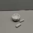 HIC Brands that Cook Natural Marble Mortar and Pestle