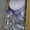 bUCLA 600pcs Silver Plastic Dinnerware Set for 100 Guests - Silver Christmas Dinnerware Set Disposable for Party - Include 100 Dinner Plates,100 Dessert Plates,100Cups,100 Knives,100 Forks,100 Spoons