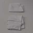 sancua White Square Tablecloths 54x54 Inch, 2 Pack - Fabric Table Cloth for Square or Round Tables, Washable Polyester Table Cover for Dinner, Holiday Party, Decorative Display Tables