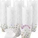 Maxdot 300 Pcs Wildflower Tulip Cupcake Liners for Baking Floral Paper Muffin Baking Cups Flower Tulip Muffin Liners Wrappers for Spring Tea Party Wedding Bridal Shower Party Decor(Fancy Floral)