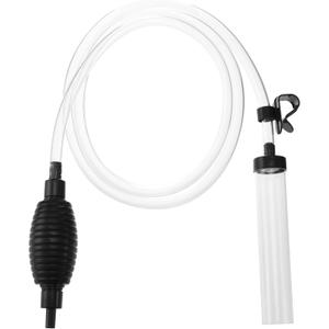7ft Aquarium Gravel Vacuum Cleaner - Hand Pump Siphon Water Changer for Fish Tank Cleaning Gravel & Sand (7ft--"Upgraded Suction Power")