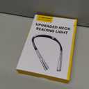 Glocusent Upgraded LED Neck Reading Light, Book Light for Reading in Bed, 30-min Timer, 3 Colors & 3 Brightness Adjustable, Rechargeable & Long Lasting, Perfect for Reading, Knitting (Slim-Medium, Posh Gray)