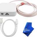 143w Power Adapter w/Ethernet A2290 for iMac (24 inch M1/M3/M4) A2280 A2439 A2438 A2873 A2874 A3137 A3247 US Power Cord Cable 923-05141 661-18540 661-46769 (Pink w/Ethernet)