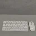 5 in1 Wireless Keyboard and Mouse Combo Rechargeable Bluetooth Keyboard & Mouse Compatible with Apple MacBook iMac iPad and Windows Android