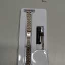 STIROLL Slim Metal Band Compatible with Apple Watch 41mm 40mm 38mm 42mm(Series 11 10) Women, Stylish Thin Stainless Steel Chain Straps for iWatch Bands Series 9 8 7 6 5 4 3 2 1 SE, Silver Gold