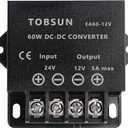 DC 24V to 12V 5A Converter 60W Voltage Step Down Buck Converter Regulator Reducer Power Converter Mini Module for Automotive, Industrial & DIY Electronic Projects