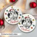 4 x Hamster Ornaments for Christmas Tree Decorations 2025, Unique Animal Lover Gifts for Women Men, Ceramic Ornaments Gift for Hamster Lovers, Xmas Gifts for Christmas Hanging Decorations