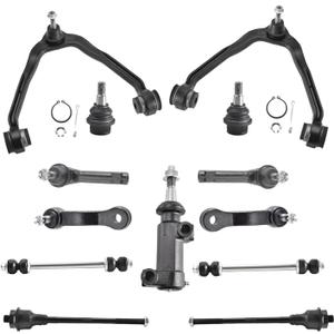 Front Upper Control Arm with Ball Joint Fit for Chevy Silverado/Suburban/Avalanche 1500/Tahoe, GMC Sierra/Yukon/XL 1500, Cadillac Escalade All/ESV 1999-2006 -13 PCS Suspension Kit K80942