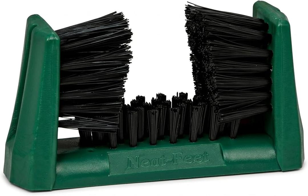 Boot Brush & Boot Scraper | Mountable Shoe Cleaner w/Screws, Injection Molded Plastic Mud Scrubber for Work Boots, Hiking & Outdoor Footwear, Weather-Resistant for Garage, Porch & Entryway