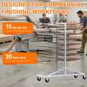 Paint Drying Rack,30-Tier Heavy-Duty Steel Drying Painting Rack