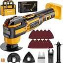Upgraded Oscillating Multi-Tool Compatible with DeWalt 20V Battery, Cordless Oscillating Tool with Multi-Damp Suspension System, Brushless Motor, 21000 OPM & 4.5Swing for Fast Smooth Cutting